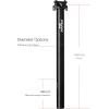 image:imageFunn Arrow Bike Seat Post Length 400mm Diameter 309mm  316mm Aluminum Alloy AL7050 3D Forged One Piece Head and ShaftBlack