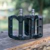 image:imageFunn Black Magic Plastic Flat Mountain Bike Pedal Set  Lightweight Wide Platform Bicycle Pedals for Stability 916inch CrMo Axle Bike Pedals for MTBBMXUrbanGravel RidingBlue