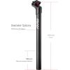 image:imageFunn Block Pass Offset Adjustable Bike Seat Post Length 400mm Diameter 309mm  316mm Aluminum Alloy AL6061 2D ForgedOrange