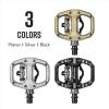 image:imageFunn Clast Clipin Pedals with Dual Platform for MTB Commuting Touring SPDCompatible Clipless Pedal on One Side Flat Platform on The OtherSilver