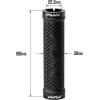 image:imageFunn Combat II Mountain Bike Handlebar Grips with Double Lock on Clamp Comfortable and Durable Grips with 22 mm Inner Diameter Waffle Patterned Bike Grips for MTBBMXWhite