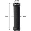 image:imageFunn Combat Mountain Bike Handlebar Grips with Double Lock On Clamp Easytofit and Durable Grips with 22 mm Inner Diameter Diamond Shape Patterned Bicycle Grips for MTBBMXWhite