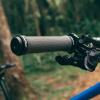 image:imageFunn Combat Mountain Bike Handlebar Grips with Double Lock On Clamp Easytofit and Durable Grips with 22 mm Inner Diameter Diamond Shape Patterned Bicycle Grips for MTBBMXGray