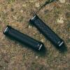 image:imageFunn Combat Mountain Bike Handlebar Grips with Double Lock On Clamp Easytofit and Durable Grips with 22 mm Inner Diameter Diamond Shape Patterned Bicycle Grips for MTBBMXBlack