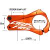 image:imageFunn Crossfire Mountain Bike Stem with 318mm Bar Clamp  Durable and Lightweight Alloy Bicycle Stem for Mountain Bike and BMX BikeGray