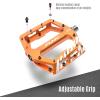 image:imageFunn Funndamental Flat Pedals  Wide Platform Bicycle Pedals for BMXMTB Mountain Bike Adjustable Grip for Outstanding Stability 916inch CrMo AxleGreen