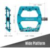 image:imageFunn Funndamental Flat Pedals  Wide Platform Bicycle Pedals for BMXMTB Mountain Bike Adjustable Grip for Outstanding Stability 916inch CrMo AxleTurquoise