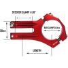 image:imageFunn Funnduro MTB Stem with 318mm Bar Clamp  The Ultimate Ultralight and Tough Alloy Bicycle Stem for Mountain Bike and BMX BikeRed