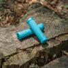image:imageFunn Hilt JR Mountain Bike Handlebar Grips with Single Lock On Clamp Bicycle Handlebar Locking Grips with 19 mm Inner Diameter 34 Inch Bicycle Grips for Youth Girls and BoysTurq