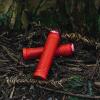 image:imageFunn Hilt Mountain Bike Handlebar Grips with Single Lock On Clamp Lightweight and Ergonomic Bicycle Handlebar Grips with 22 mm Inner Diameter Unique Patterned Bicycle Grips for MTBBMXRed
