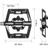 image:imageFunn Mamba Mountain Bike Clipless Pedals Double Sided Clip Wide Platform MTB Pedals Compatible with SPD Cleats 916Inch CrMo Axle Bicycle Pedals for MTBBMXGravel CyclingGray