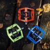 image:imageFunn Mamba Mountain Bike Clipless Pedals Double Sided Clip Wide Platform MTB Pedals Compatible with SPD Cleats 916Inch CrMo Axle Bicycle Pedals for MTBBMXGravel CyclingBlue