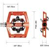 image:imageFunn Mamba S MTB Clipless Pedals Double Sided Clip Compact Platform Mountain Bike Pedals Compatible with SPD Cleats 916Inch CrMo Axle Bicycle Pedals for MTBBMXGravel CyclingBlack