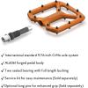 image:imageFunn Python Flat Bike Pedals  Wide Platform Bicycle Pedals for BMXMTB Mountain Bike 916inch CrMo AxleBlack