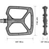 image:imageFunn Python Flat Bike Pedals  Wide Platform Bicycle Pedals for BMXMTB Mountain Bike 916inch CrMo AxleBlack