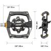 image:imageFunn Ripper Mountain Bike Clipless Pedals Rocker ClipSpringLoaded Clipin Mechanism Compatible with SPD Cleats 916 CrMo Axle Bicycle Pedals for MTBGravel CyclingGreen