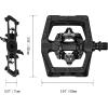image:imageFunn Ripper2 Mountain Bike Clipless Pedals Compatible with SPD Cleats 916 CrMo Axle Bicycle PedalsDouble Side
