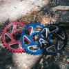 image:imageFunn Solo DX Narrow Wide Chainring for 9 10 11 12 Speed Chain Fits SRAM Direct Mount Interface Crankset 6mm Offset Single Speed Bike Chain Ring for MTB BMX Bike and Road BikeBlue