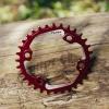 image:imageFunn Solo Narrow Wide Chainring for 9 10 11 12 Speed Chain Fits Asymmetric 96mm BCD Interface Crankset Single Speed Bike Chain Ring for MTB BMX Bike Gravel Bike and Road BikeRed