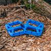 image:imageFunn Taipan Glass Fiber Reinforced Thermoplastic Bike Pedals with 916inch CrMo Axles and ShinFriendly Pins for MTBBMXUrbanGravel RidingBlue