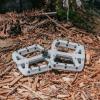 image:imageFunn Taipan Glass Fiber Reinforced Thermoplastic Bike Pedals with 916inch CrMo Axles and ShinFriendly Pins for MTBBMXUrbanGravel RidingGray