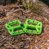 image:imageFunn Taipan Glass Fiber Reinforced Thermoplastic Bike Pedals with 916inch CrMo Axles and ShinFriendly Pins for MTBBMXUrbanGravel RidingGreen