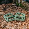 image:imageFunn Taipan Glass Fiber Reinforced Thermoplastic Bike Pedals with 916inch CrMo Axles and ShinFriendly Pins for MTBBMXUrbanGravel RidingOlive Green