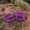 image:imageFunn Taipan Glass Fiber Reinforced Thermoplastic Bike Pedals with 916inch CrMo Axles and ShinFriendly Pins for MTBBMXUrbanGravel RidingPurple