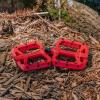 image:imageFunn Taipan Glass Fiber Reinforced Thermoplastic Bike Pedals with 916inch CrMo Axles and ShinFriendly Pins for MTBBMXUrbanGravel RidingRed