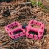 image:imageFunn Taipan S Glass Fiber Reinforced Thermoplastic Bike Pedals with 916inch CrMo Axles for MTBBMXUrbanGravel Riding Suitable for Youth Kids and Young RidersPink