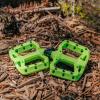 image:imageFunn Taipan S Glass Fiber Reinforced Thermoplastic Bike Pedals with 916inch CrMo Axles for MTBBMXUrbanGravel Riding Suitable for Youth Kids and Young RidersGreen