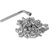 image:imageFunn 6mm Street Pin for Python Ripper and Mamba Pedals 50pcs of M4 x 6mm Street Pins with a 4mm Socket WrenchSilver