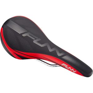 image:imageFunn Adlib Mountain Bike Saddle with Durable CrMo Rails Tough and Lightweight Bike Seat Slim Shape Vinyl Leather Covered Bicycle Saddle for MTB BMX and Road BikeRed