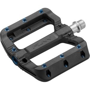image:imageFunn Black Magic Plastic Flat Mountain Bike Pedal Set  Lightweight Wide Platform Bicycle Pedals for Stability 916inch CrMo Axle Bike Pedals for MTBBMXUrbanGravel RidingBlue