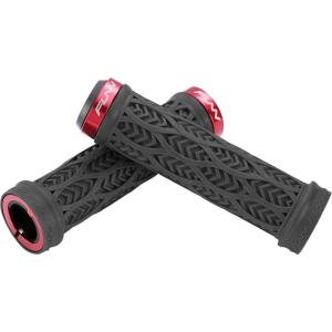 image:imageFunn Combat III Mountain Bike Handlebar Grips with Double Lock on Clamp AntiFatigue and Durable Grips with 22 mm Inner Diameter Unique Woven Patterned Bike Grips for MTBBMX