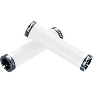 image:imageFunn Combat Mountain Bike Handlebar Grips with Double Lock On Clamp Easytofit and Durable Grips with 22 mm Inner Diameter Diamond Shape Patterned Bicycle Grips for MTBBMXWhite