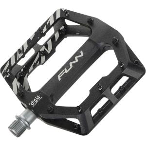 image:imageFunn Funndamental Flat Pedals  Wide Platform Bicycle Pedals for BMXMTB Mountain Bike Adjustable Grip for Outstanding Stability 916inch CrMo AxleBlack