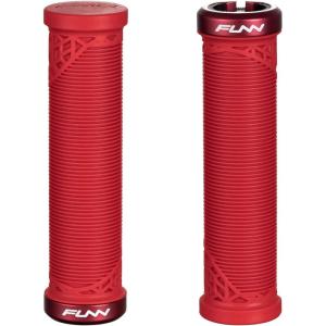 image:imageFunn Hilt JR Mountain Bike Handlebar Grips with Single Lock On Clamp Bicycle Handlebar Locking Grips with 19 mm Inner Diameter 34 Inch Bicycle Grips for Youth Girls and BoysRed