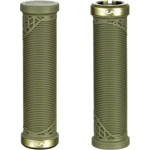 image:imageFunn Hilt JR Mountain Bike Handlebar Grips with Single Lock On Clamp Bicycle Handlebar Locking Grips with 19 mm Inner Diameter 34 Inch Bicycle Grips for Youth Girls and BoysOlive Green