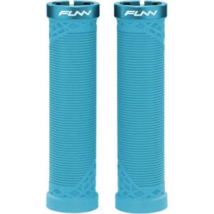 image:imageFunn Hilt Mountain Bike Handlebar Grips with Single Lock On Clamp Lightweight and Ergonomic Bicycle Handlebar Grips with 22 mm Inner Diameter Unique Patterned Bicycle Grips for MTBBMXTurq