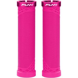 image:imageFunn Hilt Mountain Bike Handlebar Grips with Single Lock On Clamp Lightweight and Ergonomic Bicycle Handlebar Grips with 22 mm Inner Diameter Unique Patterned Bicycle Grips for MTBBMXPink