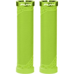 image:imageFunn Hilt Mountain Bike Handlebar Grips with Single Lock On Clamp Lightweight and Ergonomic Bicycle Handlebar Grips with 22 mm Inner Diameter Unique Patterned Bicycle Grips for MTBBMXGreen