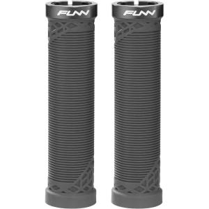 image:imageFunn Hilt Mountain Bike Handlebar Grips with Single Lock On Clamp Lightweight and Ergonomic Bicycle Handlebar Grips with 22 mm Inner Diameter Unique Patterned Bicycle Grips for MTBBMXBlack