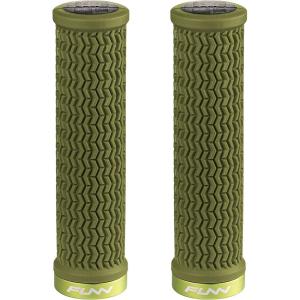 image:imageFunn Holeshot Mountain Bike Grips with Single Lock On Clamp Lightweight and Ergonomic Bike Handle Grips with 22 mm Inner Diameter Hardened End Bicycle Handlebar Grips for MTBBMXOlive Green