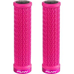 image:imageFunn Holeshot Mountain Bike Grips with Single Lock On Clamp Lightweight and Ergonomic Bike Handle Grips with 22 mm Inner Diameter Hardened End Bicycle Handlebar Grips for MTBBMXPink