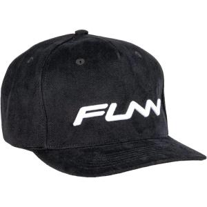 image:imageFunn Logo Cap Adjustable Snapback Classic Flat Bill Baseball Hat Black