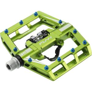image:imageFunn Mamba MTB Clipless Pedals Single Sided Clip Mountain Bike Pedals Compatible with SPD Cleats 916Inch CrMo Axle Bicycle Pedals for MTBBMXGravel CyclingGreen