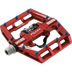 image:imageFunn Mamba MTB Clipless Pedals Single Sided Clip Mountain Bike Pedals Compatible with SPD Cleats 916Inch CrMo Axle Bicycle Pedals for MTBBMXGravel CyclingRed
