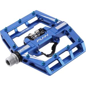 image:imageFunn Mamba MTB Clipless Pedals Single Sided Clip Mountain Bike Pedals Compatible with SPD Cleats 916Inch CrMo Axle Bicycle Pedals for MTBBMXGravel CyclingBlue