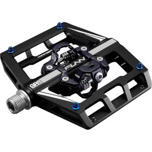 image:imageFunn Mamba Mountain Bike Clipless Pedals Double Sided Clip Wide Platform MTB Pedals Compatible with SPD Cleats 916Inch CrMo Axle Bicycle Pedals for MTBBMXGravel CyclingBlack
